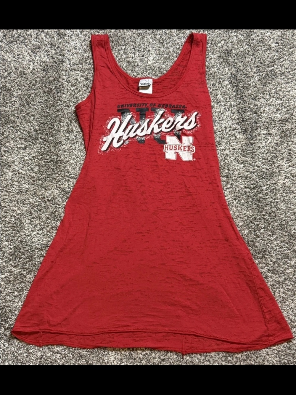 Creative Apparel Concepts Womens red Nebraska huskers tank top